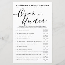 Spel för Möhippa med vit bakgrund utskriven