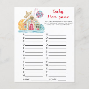 Spel för objekt i Winter Baby. Barnstödsspel