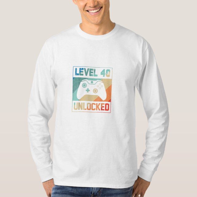 Spel för olåst sjöfartsvideo på nivå 40 t shirt (Framsida)