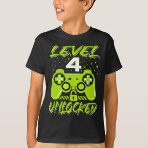Spel för olåst videospel med 4e födelsedagen-Gif p T Shirt