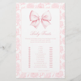 Spel för skutspel för Blommigtarna Rosa Bow Baby