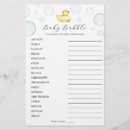 Spel för sökning och Dubbla i Rubber Anka Ord