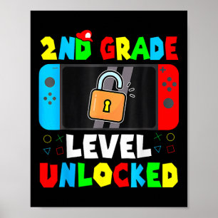 Spel för spel för barn på andra Klass-nivån olåst Poster