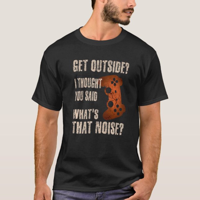 Spel för spelvideo - få utomhusskåp Tonåring grafi T Shirt (Framsida)