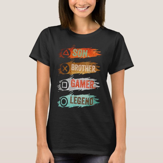 Spel för tontidspojkar 8 16 år gammal spelare 3 t shirt (Framsida)