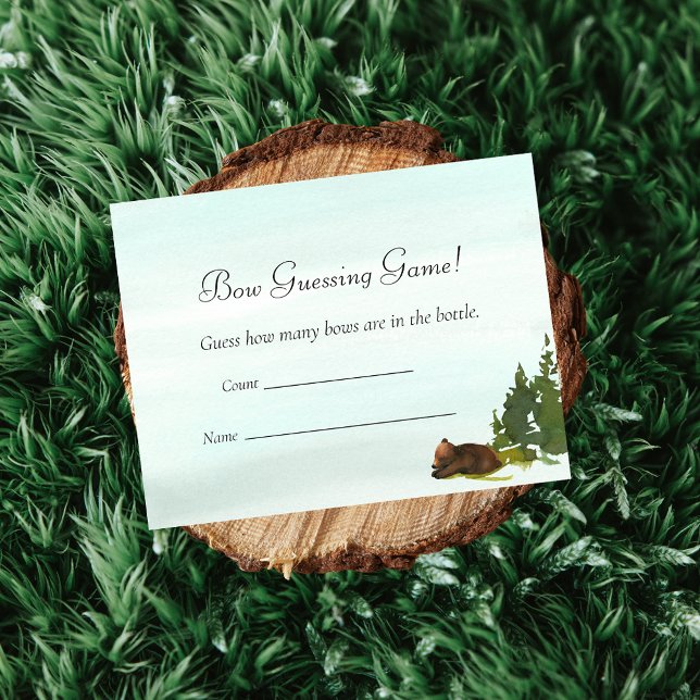 Spel för trädarantal i Forest Äventyr Inbjudningar (Skapare uppladdad)