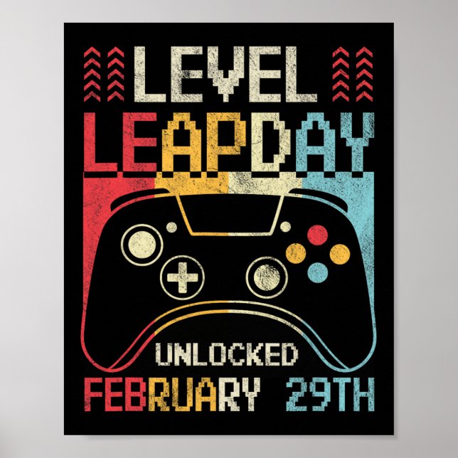 Spel för upplåst videospelsspel på lästa dagar poster (Framsidan)