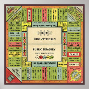 Spel för vintagar - Art-utskrift Poster