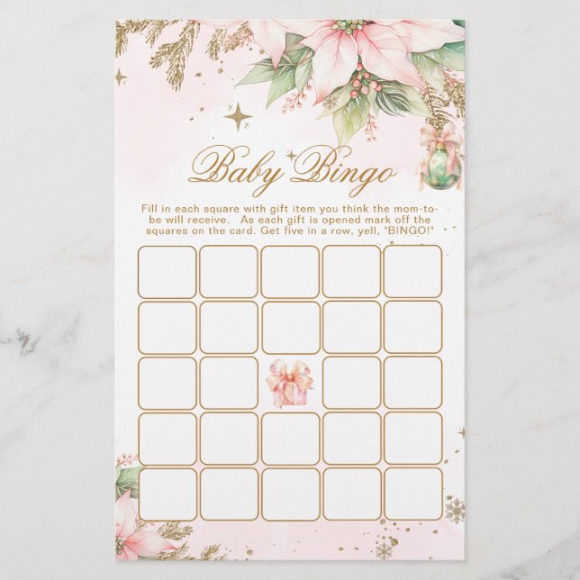  spel för vintern Baby Bingo Guld (Framsida)