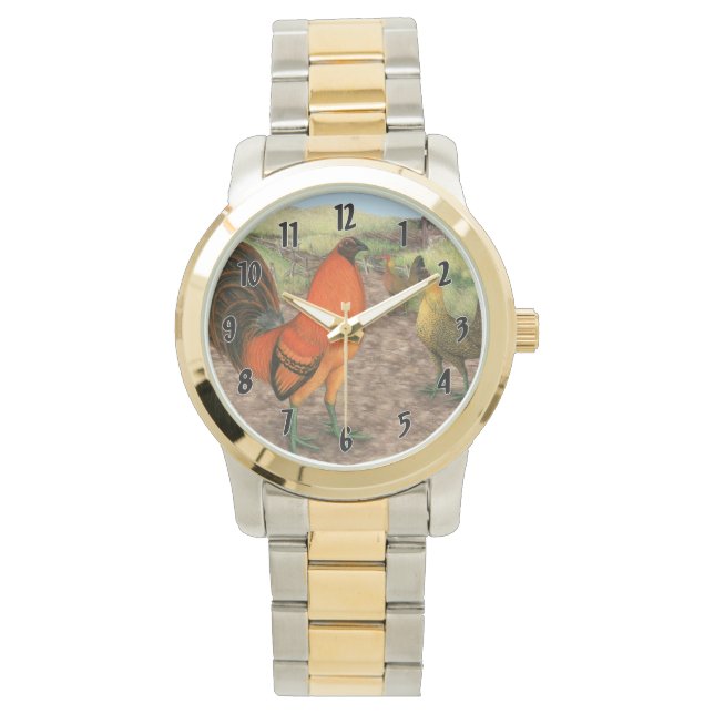 Spel Fowl på gården Armbandsur (Framsida)