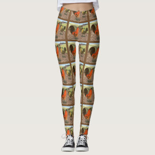 Spel Fowl på gården Leggings