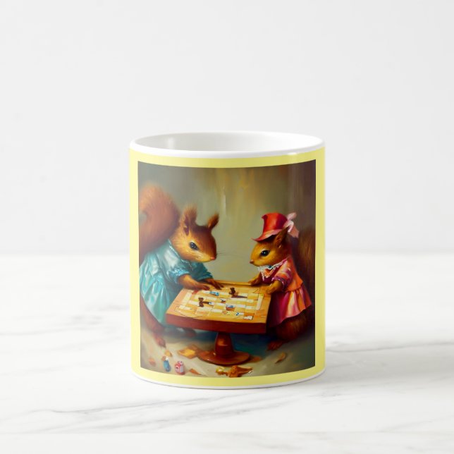 Spel från ekorrstyrelsen kaffemugg (Center)
