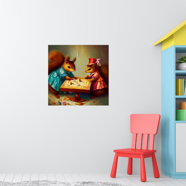 Spel från ekorrstyrelsen poster (Barnkammare 1)