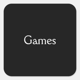 Spel Fyrkantigt Klistermärke