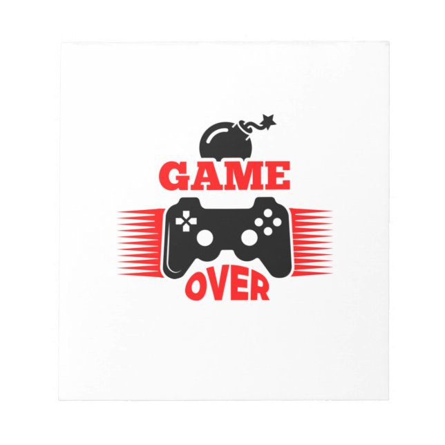 Spel Game over Anteckningsblock (Framsida)