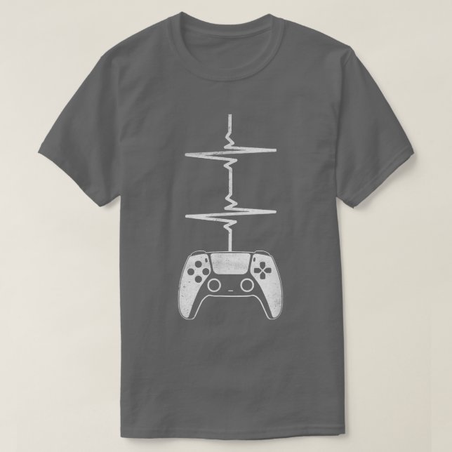 Spel Heartslag Funny Video Game Gift Boys Manar Ga T Shirt (Design framsida)