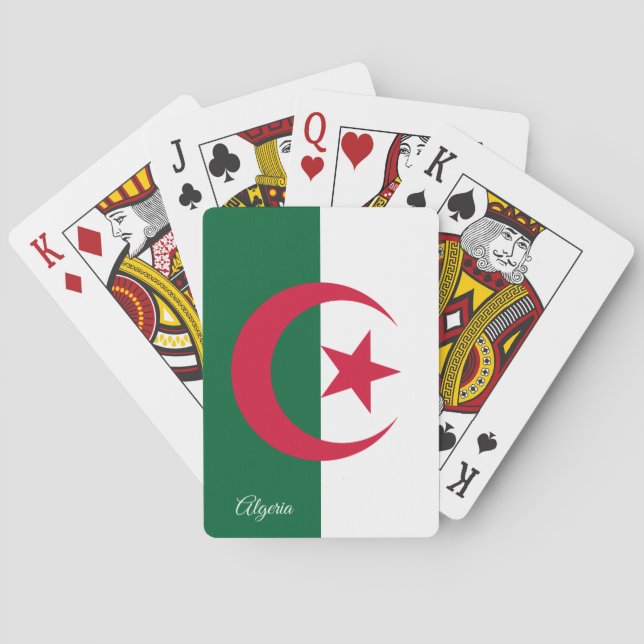 Spel i Algeriet, Flagga i Algeriet Casinokort (Baksidan)