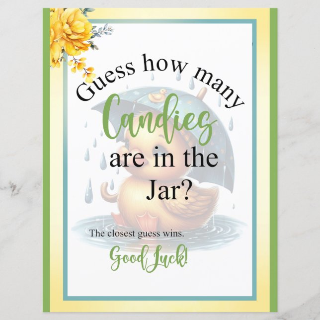 Spel i Anka, matlek i Godisskål (Framsida)