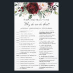 Spel i Bröllop i den  Blommigten Burgundy<br><div class="desc">Tryck helt enkelt på anpassningsknappen för att redigera texter,  ordna om och formatera stil och placera texterna. Matchande artiklar tillgängliga i arkivet! Svara Nyckel: 1.L 2.P 3.E 4.N 5.B 6.A 7.G 8.M 9.O 10.H 11.D 12.C 13.J 14.K 15.F 16.R 17.I 18.Q c) Lycklig Cat Studio.</div>