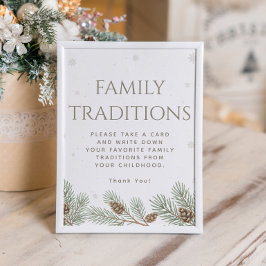 Spel i familjen Traditions för vinterbabyskor Poster