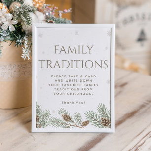 Spel i familjen Traditions för vinterbabyskor Poster