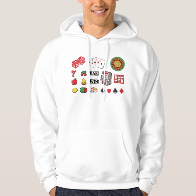 Spel i kasinospel i Inslag Hoodie (Framsida)
