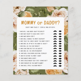 Spel i mamma eller pappa Fall Baby Shower Games