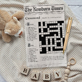 Spel i spaper om babystölder Crossword Puzzle-spel