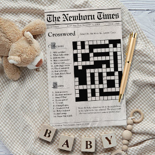 Spel i spaper om babystölder Crossword Puzzle-spel