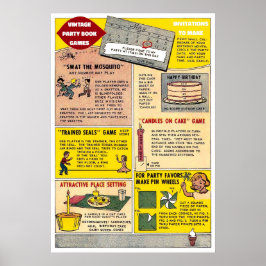 Spel i vintage Party - Art-utskrift Poster