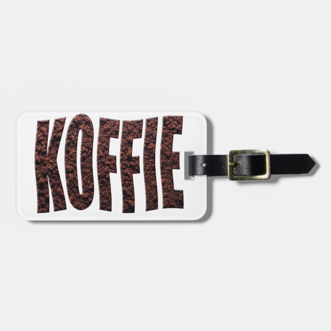 Spel koffie (holländska), snabbkaffe, granulat bagagebricka (Horisontell Framsida)