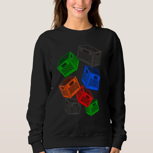 Spel Låda Tes Challenge 3 mjölk Låda T Shirt (Framsida)