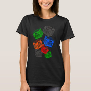 Spel Låda Tes Challenge 3 mjölk Låda T Shirt
