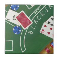 Spel med Blackjack med Chip av Chariklia Zarris