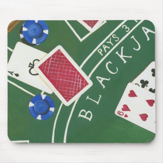 Spel med Blackjack med Chip av Chariklia Zarris Musmatta (Framsidan)