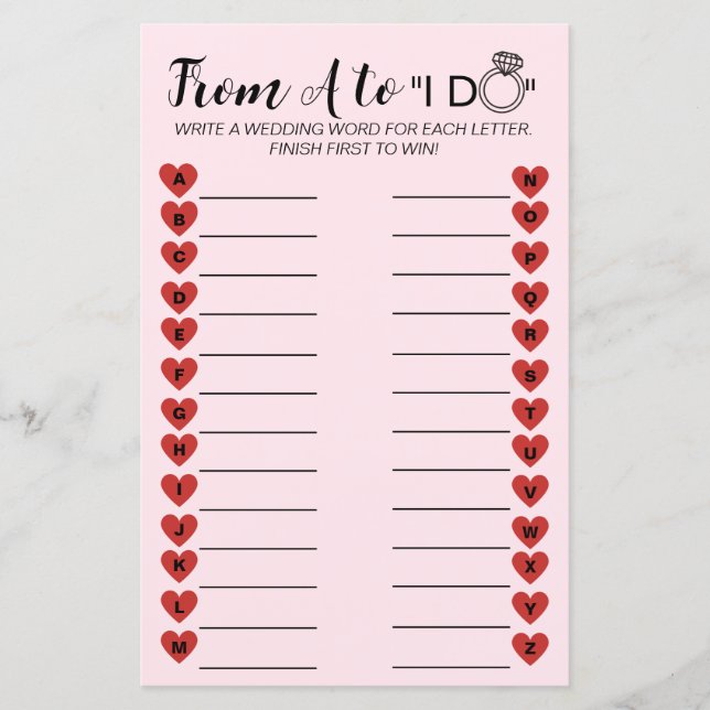 Spel mellan bröllop A och Z - Möhippa av Roligt (Framsida)