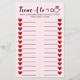 Spel mellan bröllop A och Z - Möhippa av Roligt