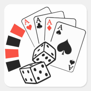 Spel Montage Fyrkantigt Klistermärke