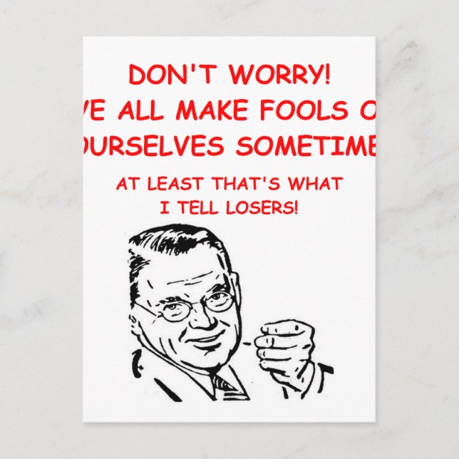 spel- och sportskämt vykort (Framsida)