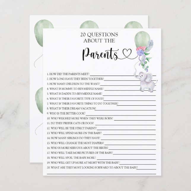 Spel om föräldrar (Fram/baksida)