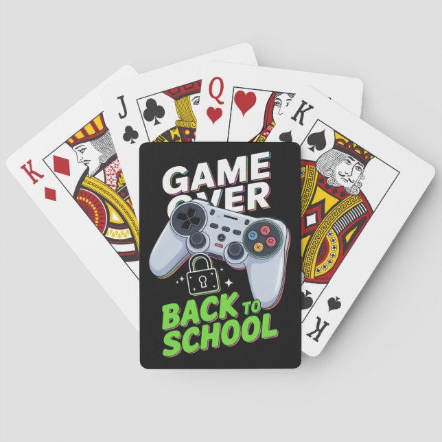 Spel över Back to school, första dagsskolan Casinokort (Baksidan)