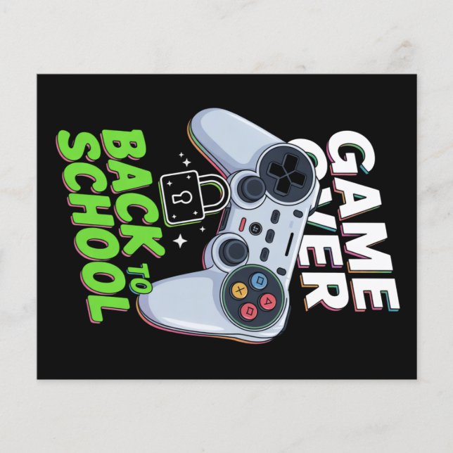 Spel över Back to school, första dagsskolan Flygblad (Framsidan)