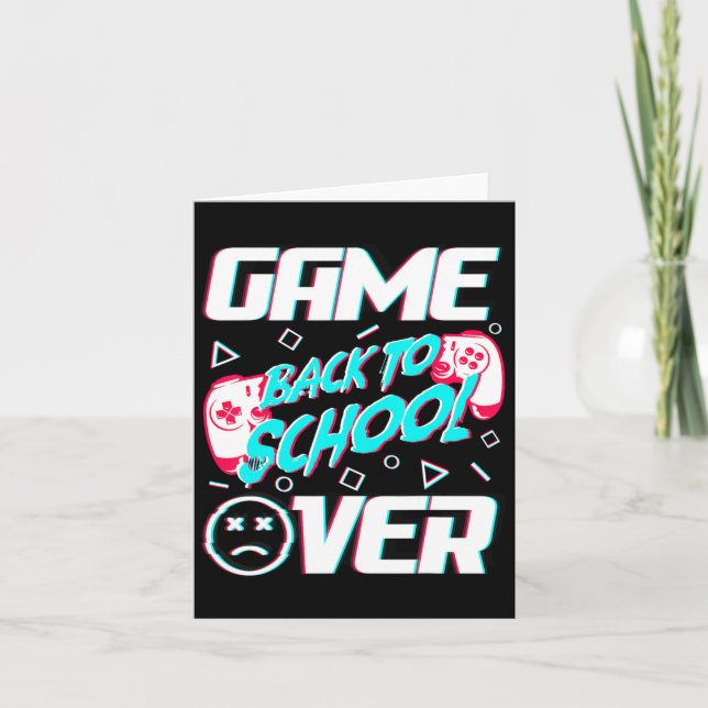 Spel över Back to school första skoldag Kort (Framsida)