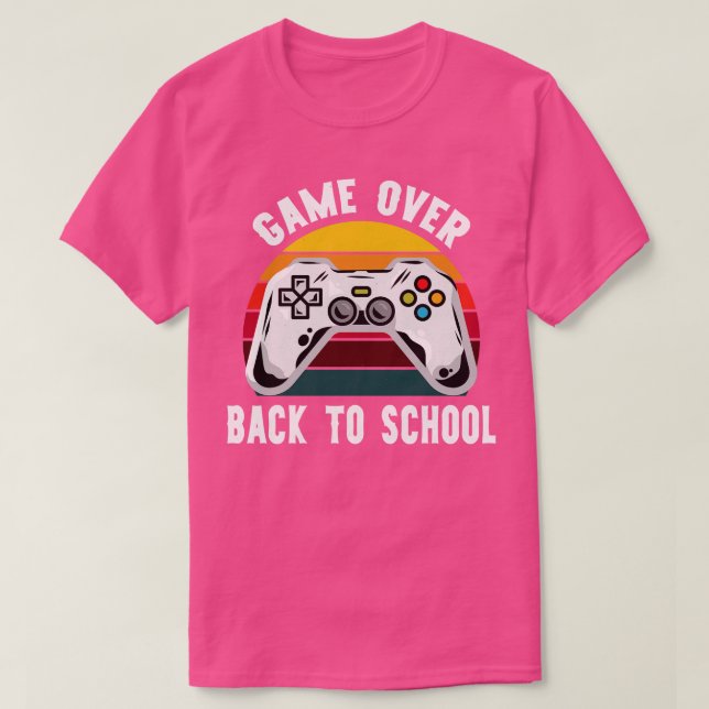 Spel över Back to school Funny Studenter T Shirt (Design framsida)
