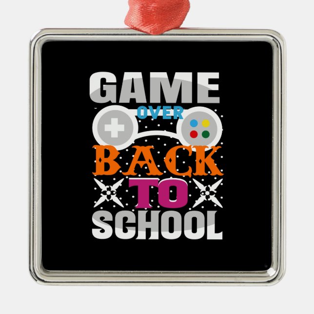 Spel över Back to school Julgransprydnad Metall (Framsidan)