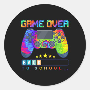 Spel över Back to school Roligtens barn i första d Runt Klistermärke