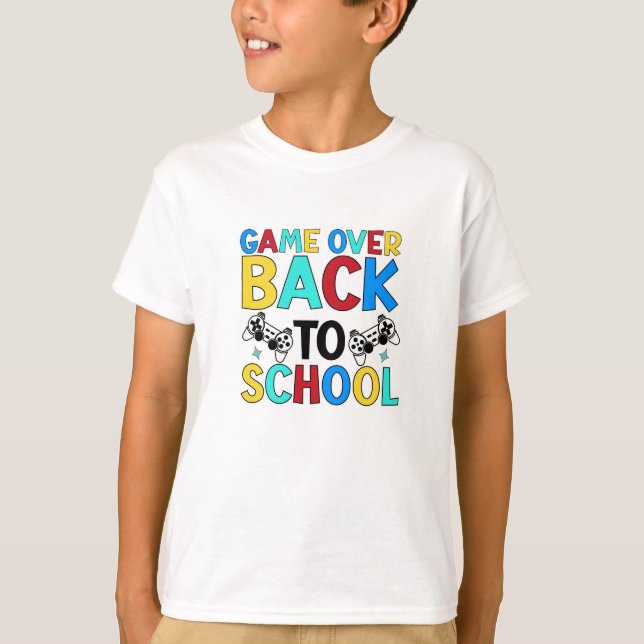 Spel över: Back to school T Shirt (Framsida)