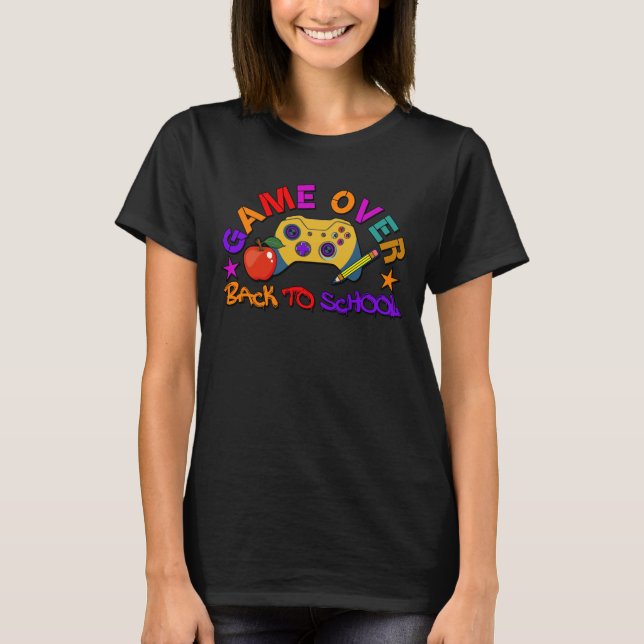 Spel över Back to school - T-shirt (Framsida)