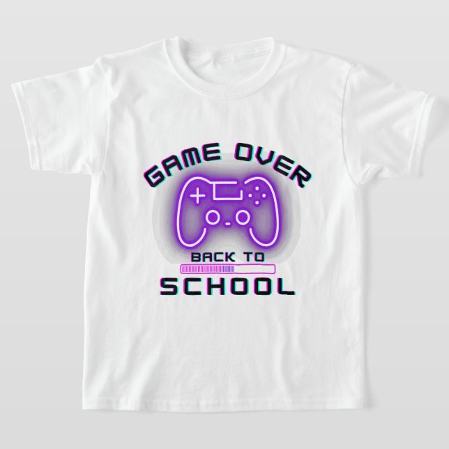 Spel över Back to school T Shirt (Laydown)