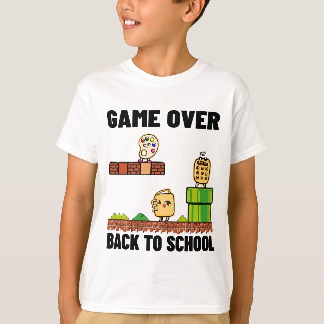 Spel över Back to school T Shirt (Framsida)